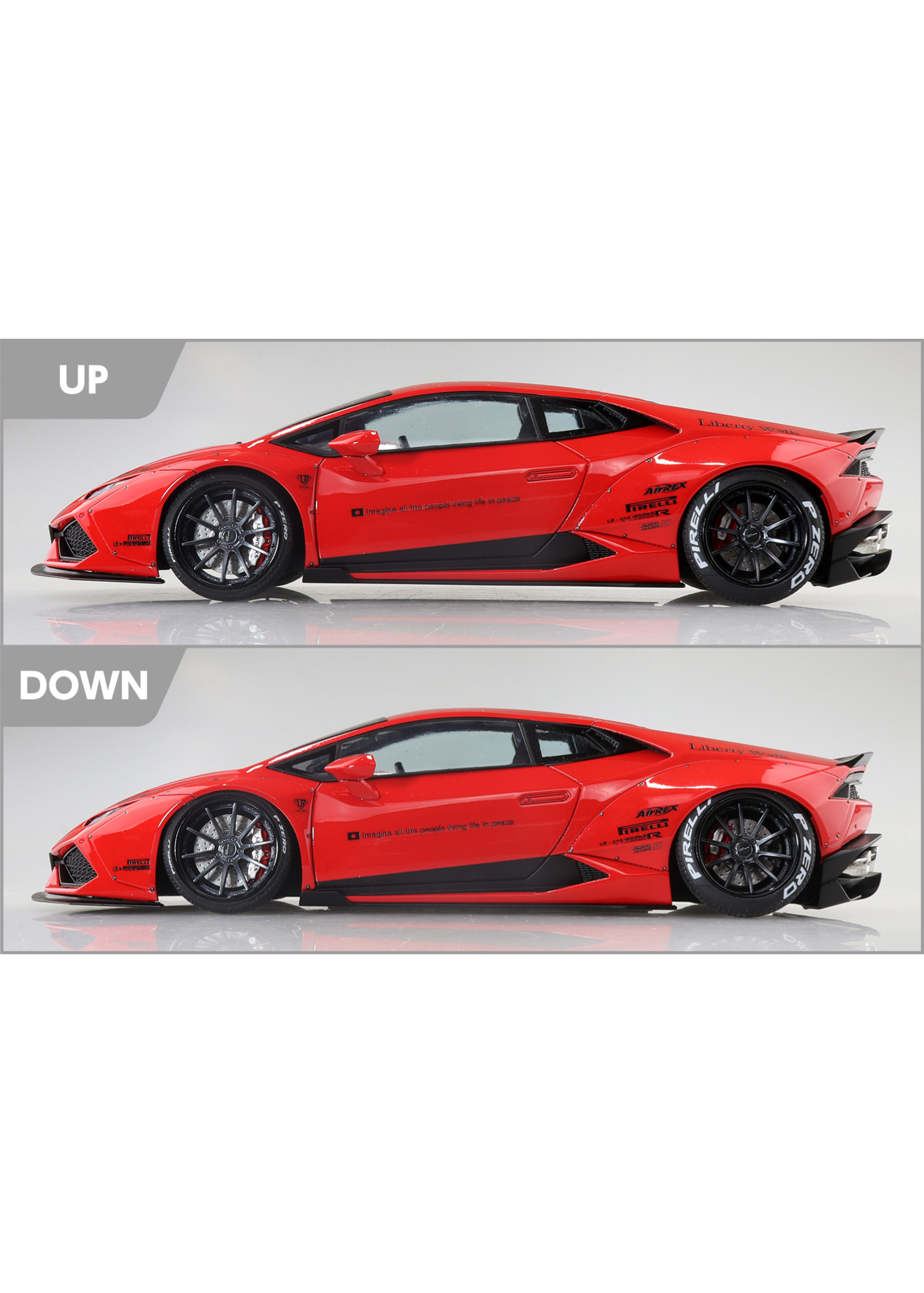 Aoshima 1/24 Liberty Walk LB-Works Lamborghini Huracan Ver. 1