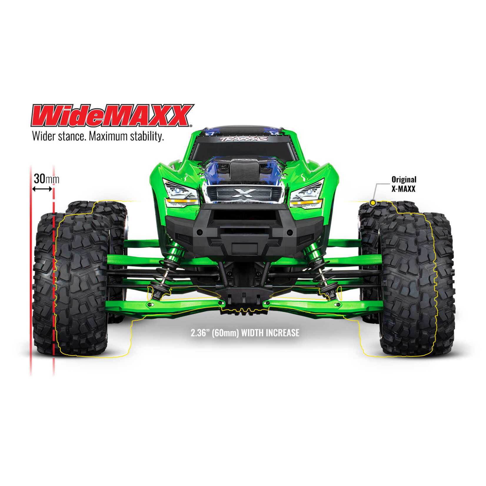 Traxxas 7895G - Suspension Kit WideMaxx - Green