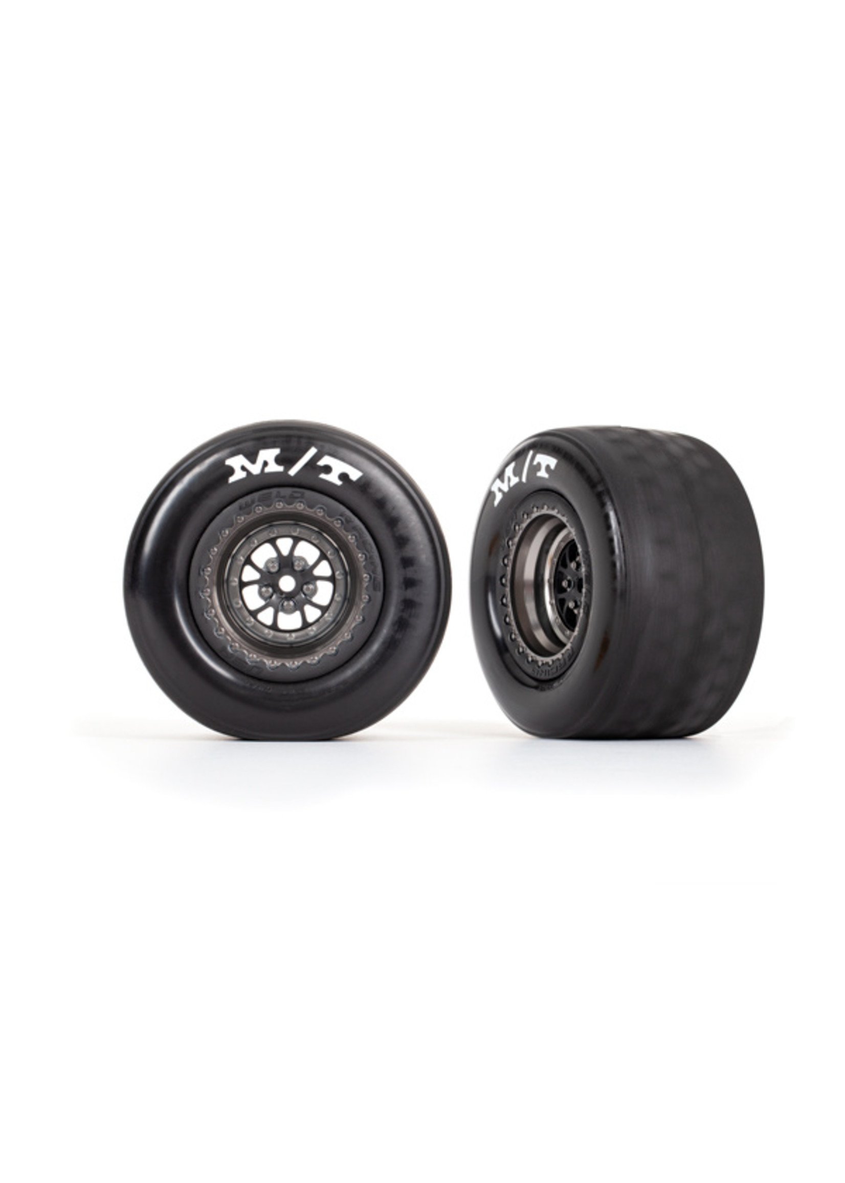 Traxxas TRA 9475A - Weld Satin Black Wheels / Wide Tires