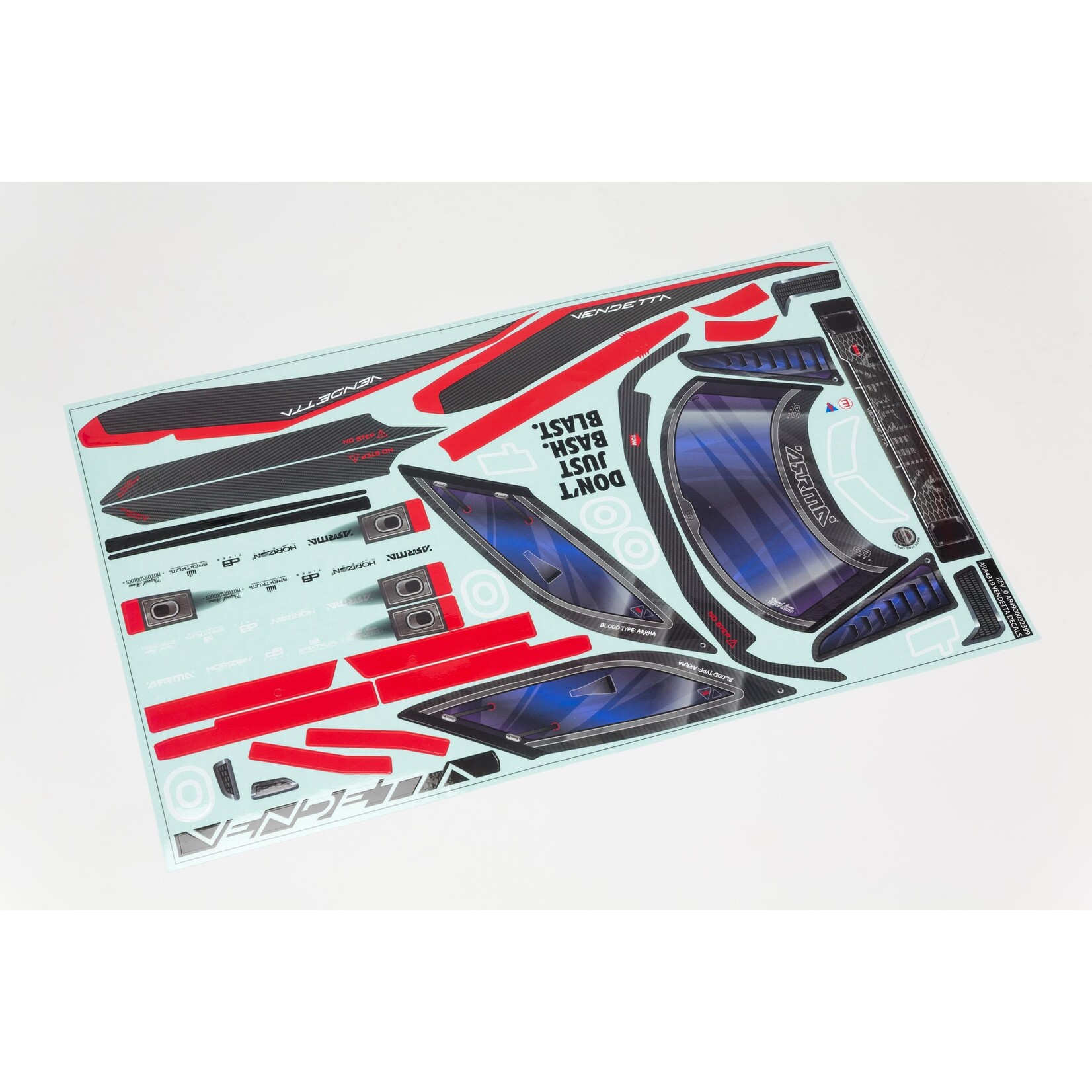 Arrma ARA414004 - Vendetta 4X4 Clear Body with Decals