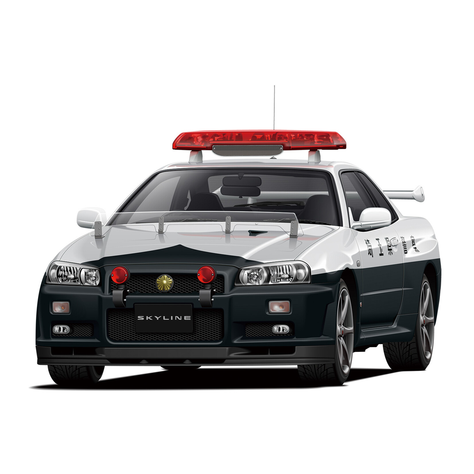 Aoshima 06280 - 1/24 Nissan BNR34 Skyline GT-R Patrol Car 99