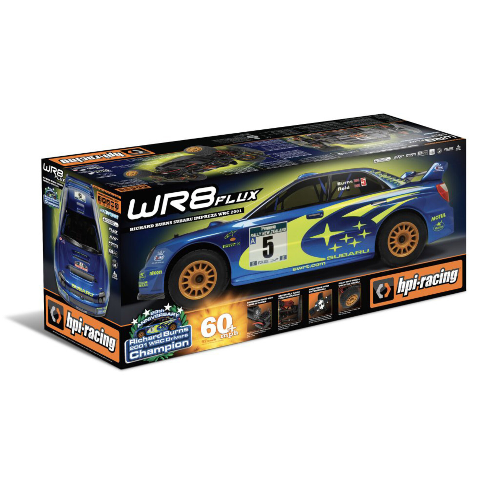 HPI 1/8 WR8 Flux WRC Subaru Impreza 4WD RTR Rally Car