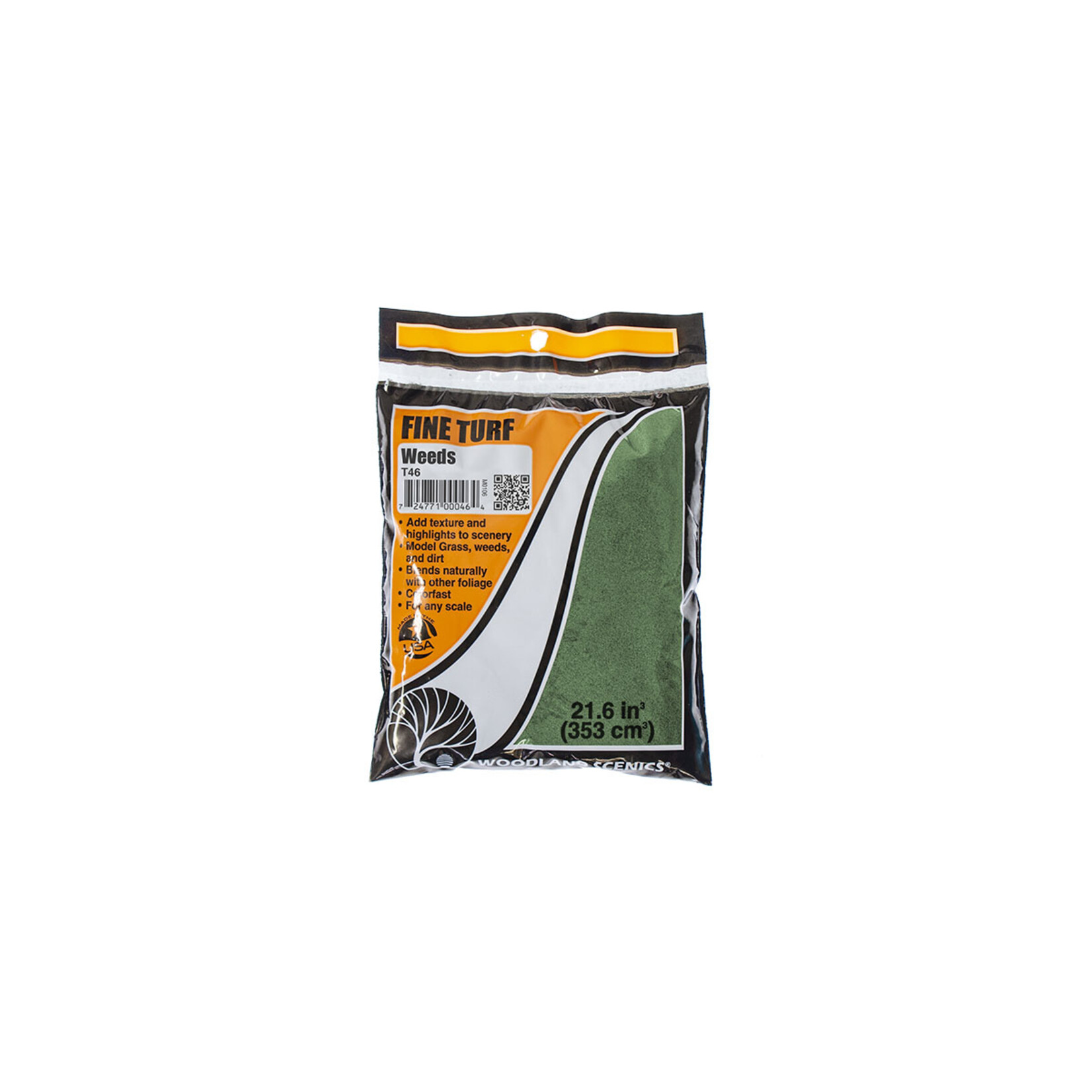 Woodland Scenics T46 - Fine Turf Bag, 21.6 cu. in. - Weeds