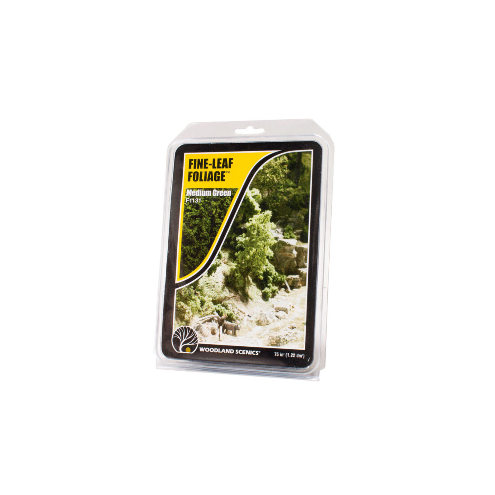Woodland Scenics F1131 - Fine-Leaf Foliage, 75 cu. in. - Medium Green