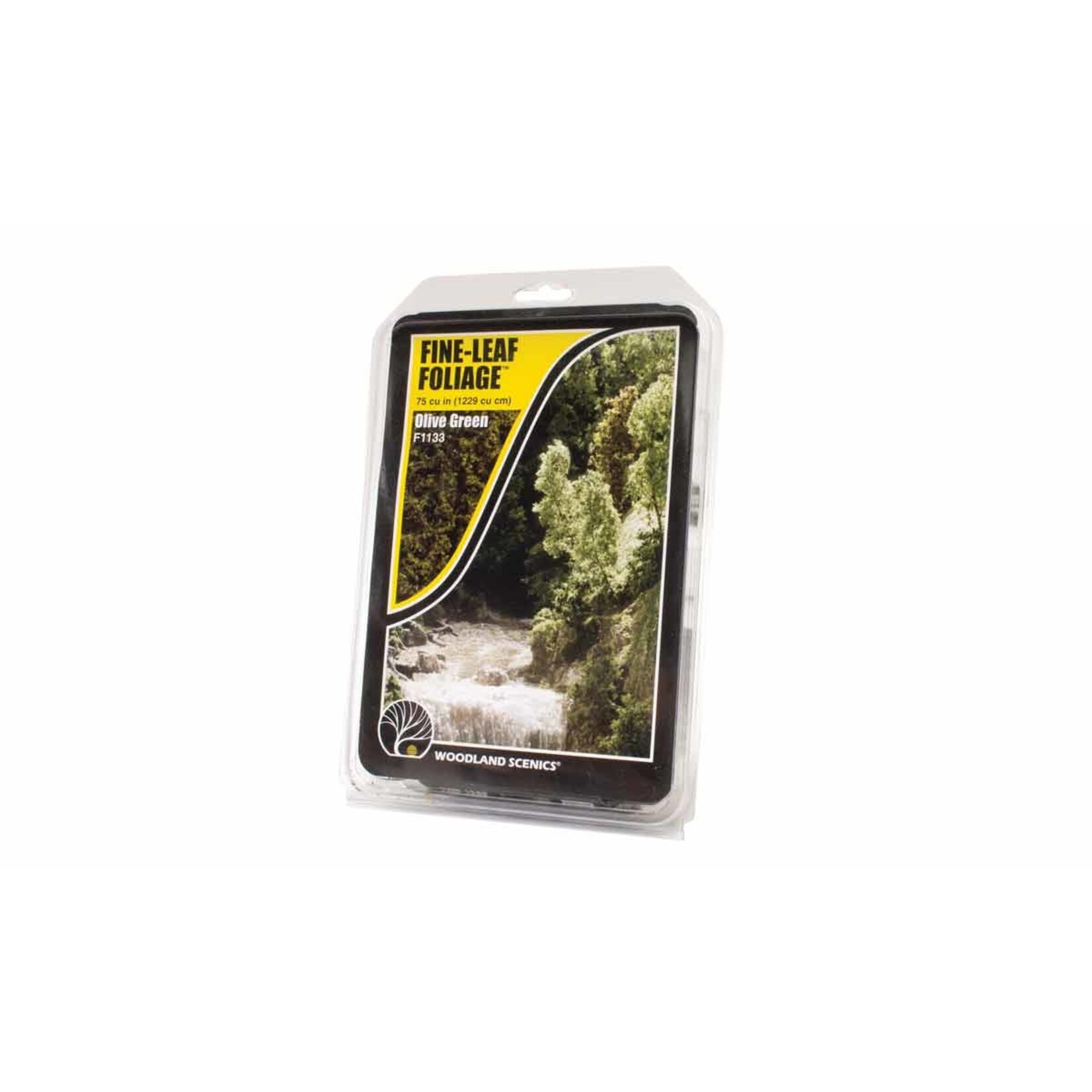 Woodland Scenics WOO F1133 - Fine-Leaf Foliage, 75 cu. in. - Olive Green
