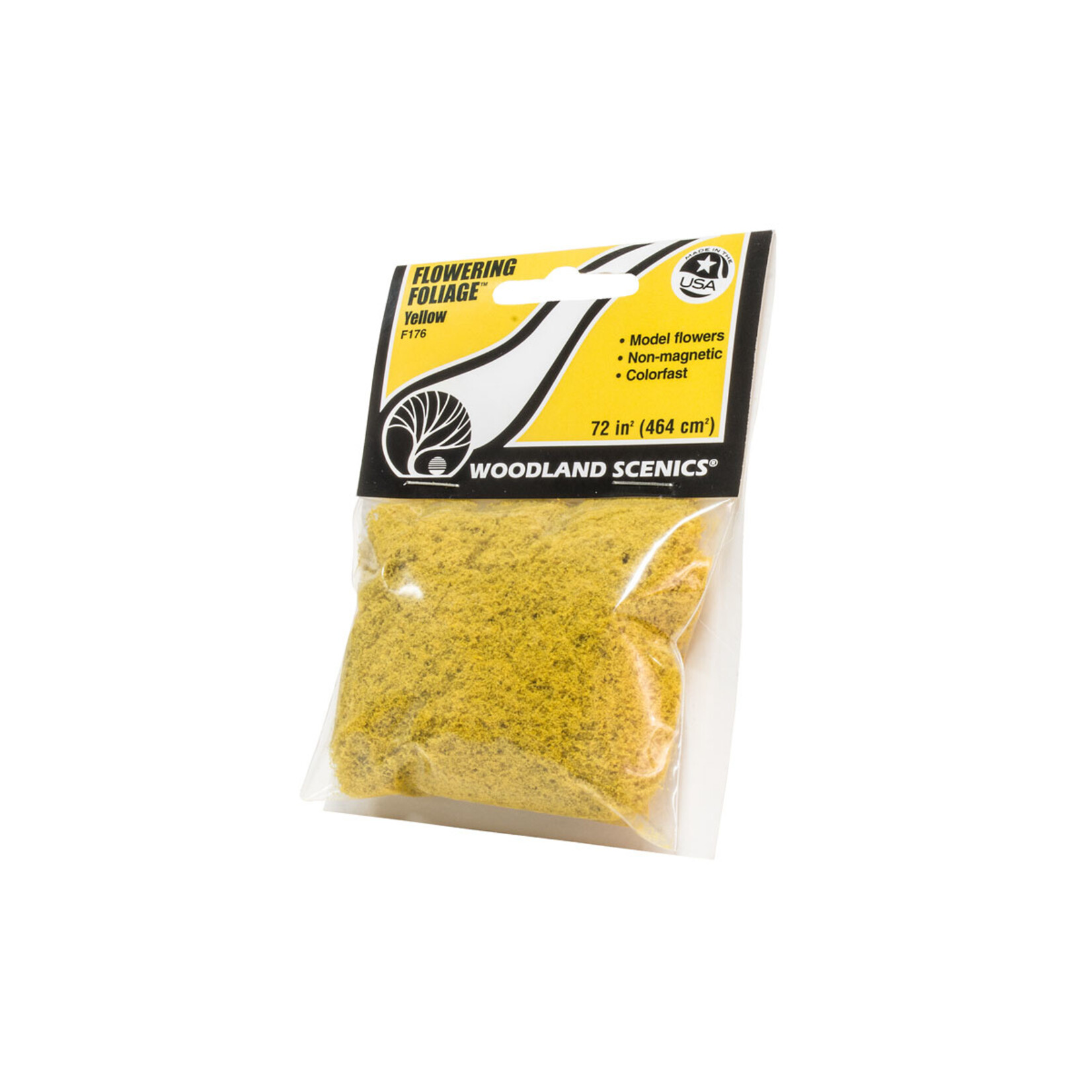 Woodland Scenics WOO F176 - Flowering Foliage, 72 sq. in. - Yellow