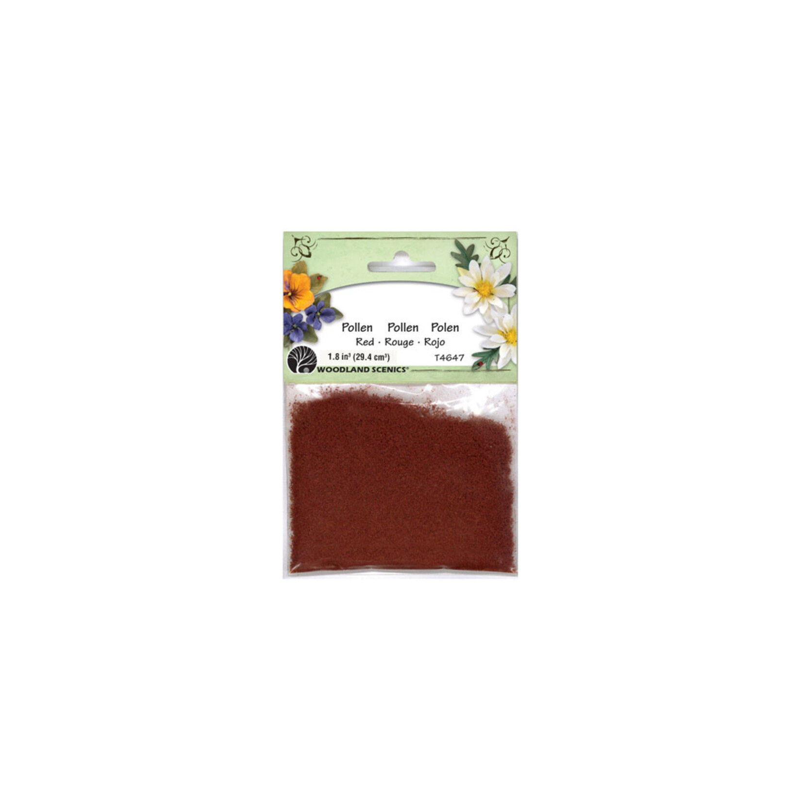 Woodland Scenics T4647 - Pollen, 1.8 cu. in. - Red
