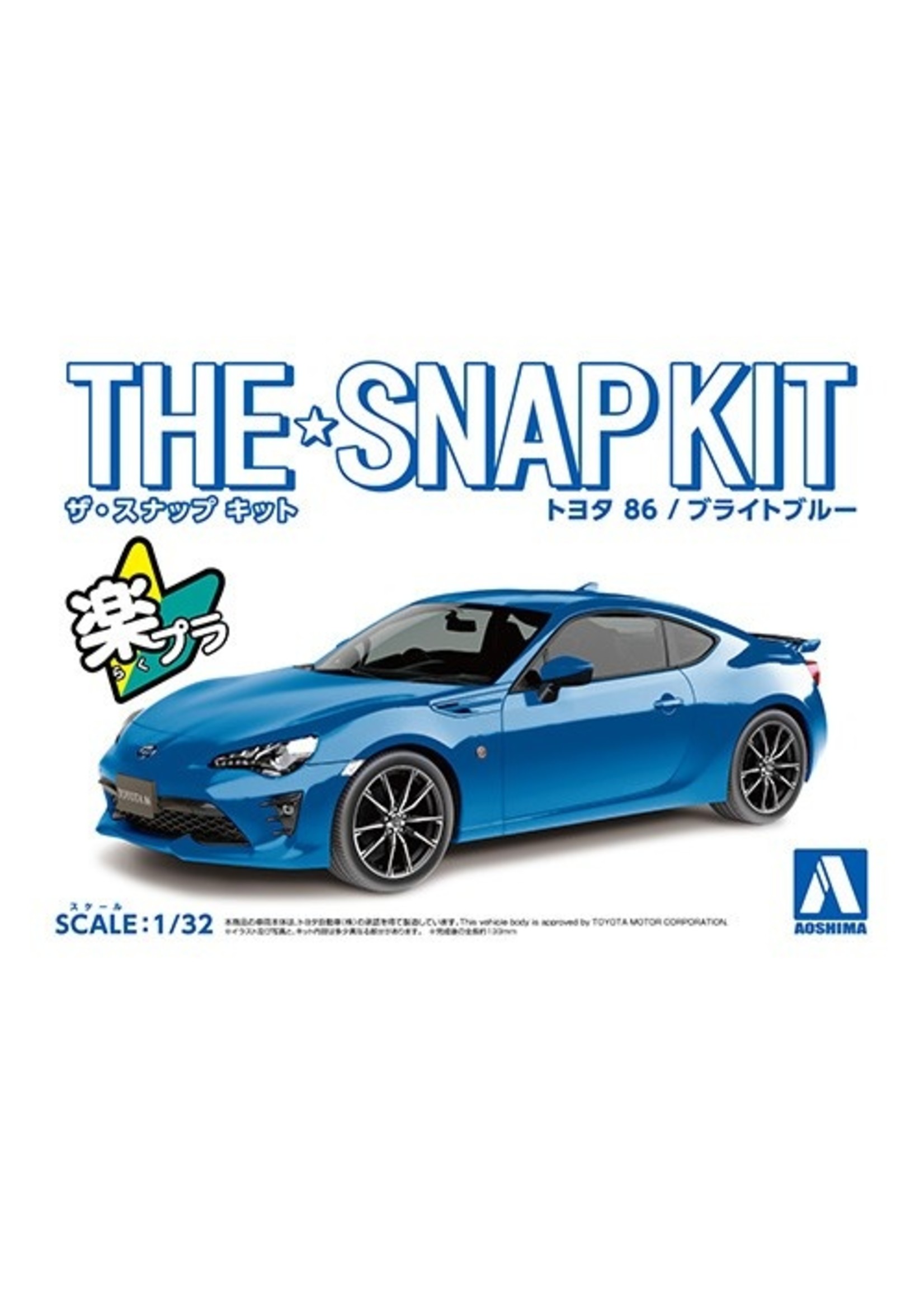 Aoshima 05754 - 1/32 Toyota 86 - Bright Blue
