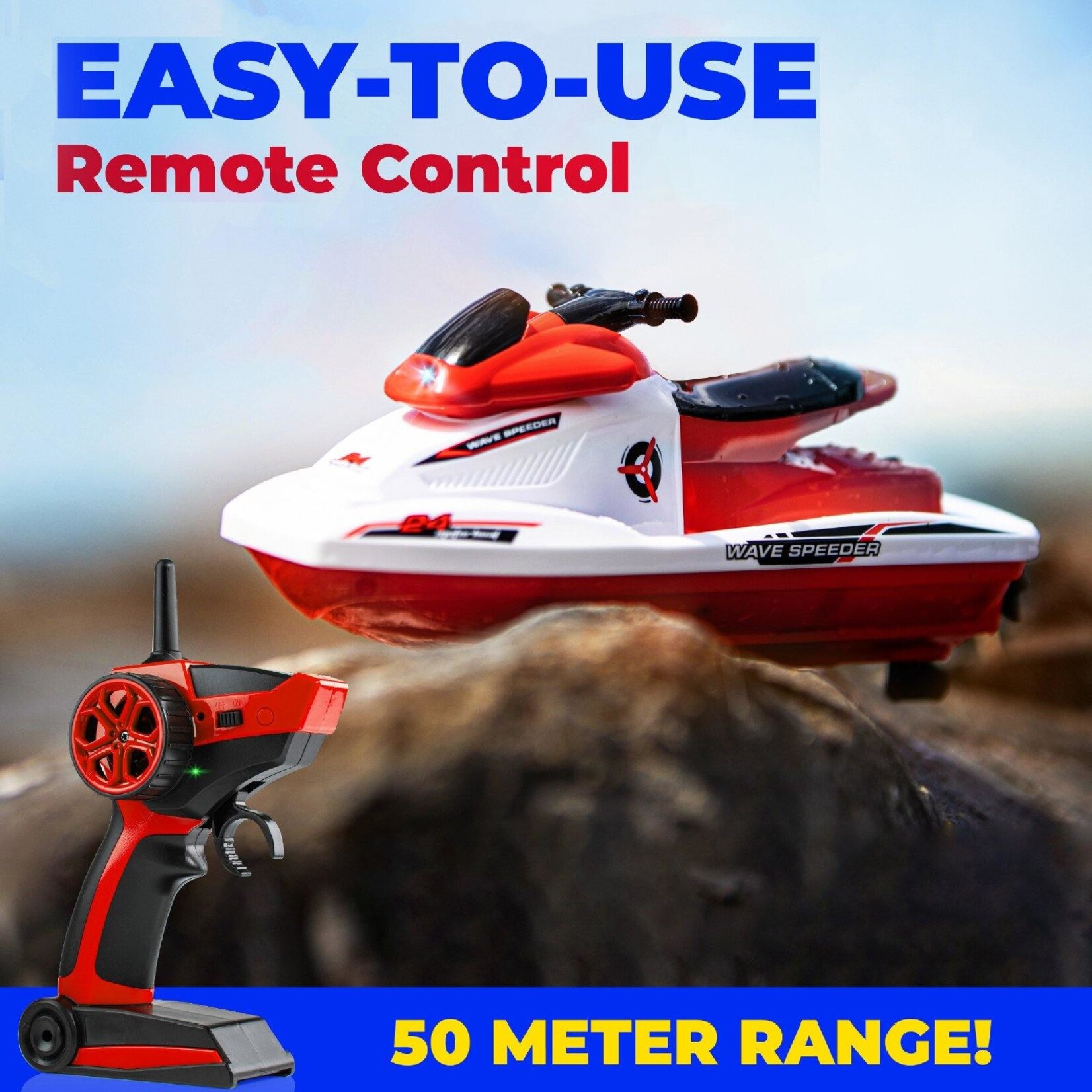 USA Toyz Wave Speeder - Red