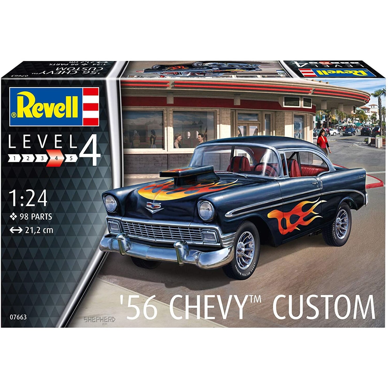 Revell of Germany 07663 - 1/24 1956 Chevy Custom