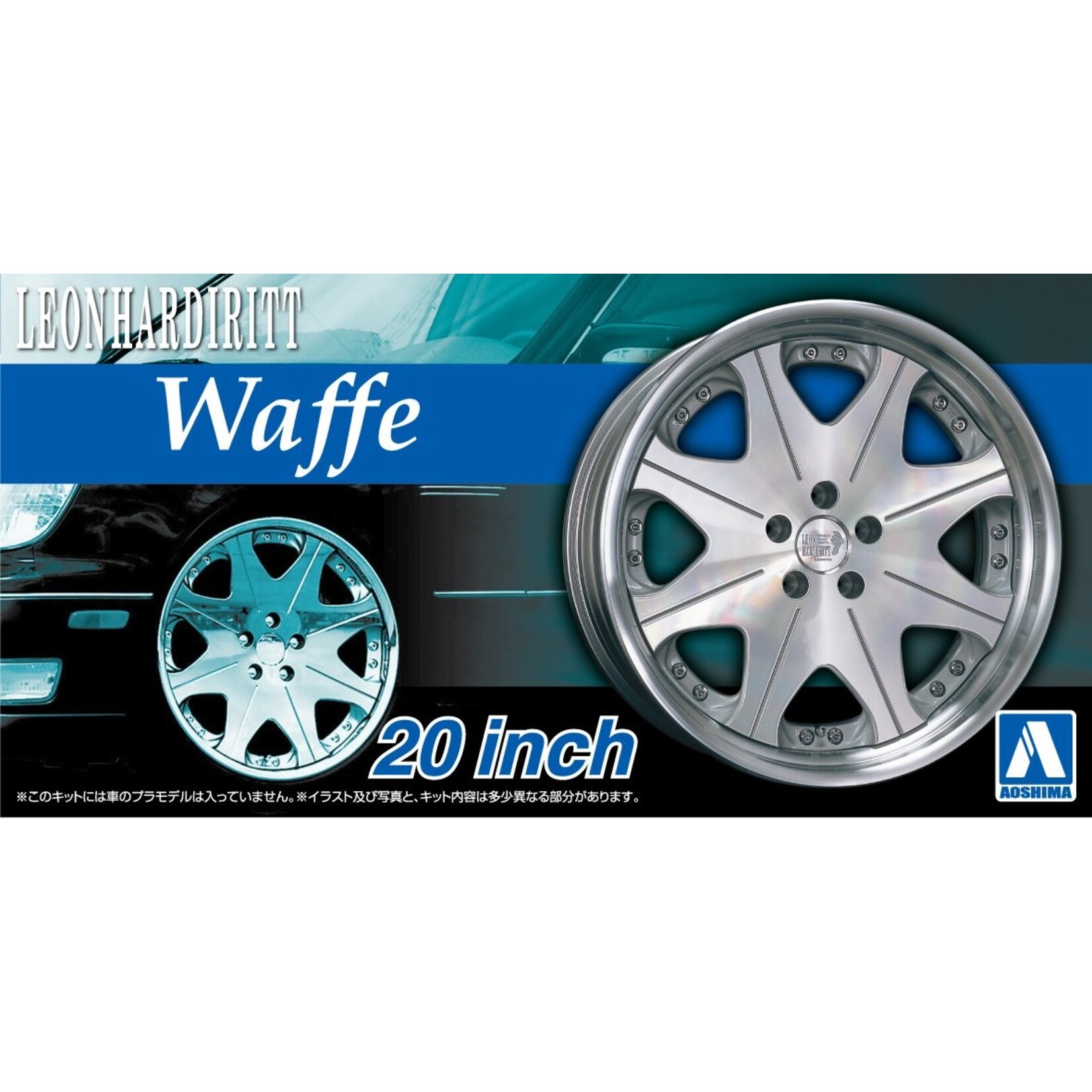 Aoshima 05372 - 1/24 Leonhardiritt Waffe 20" Tires & Wheels Set