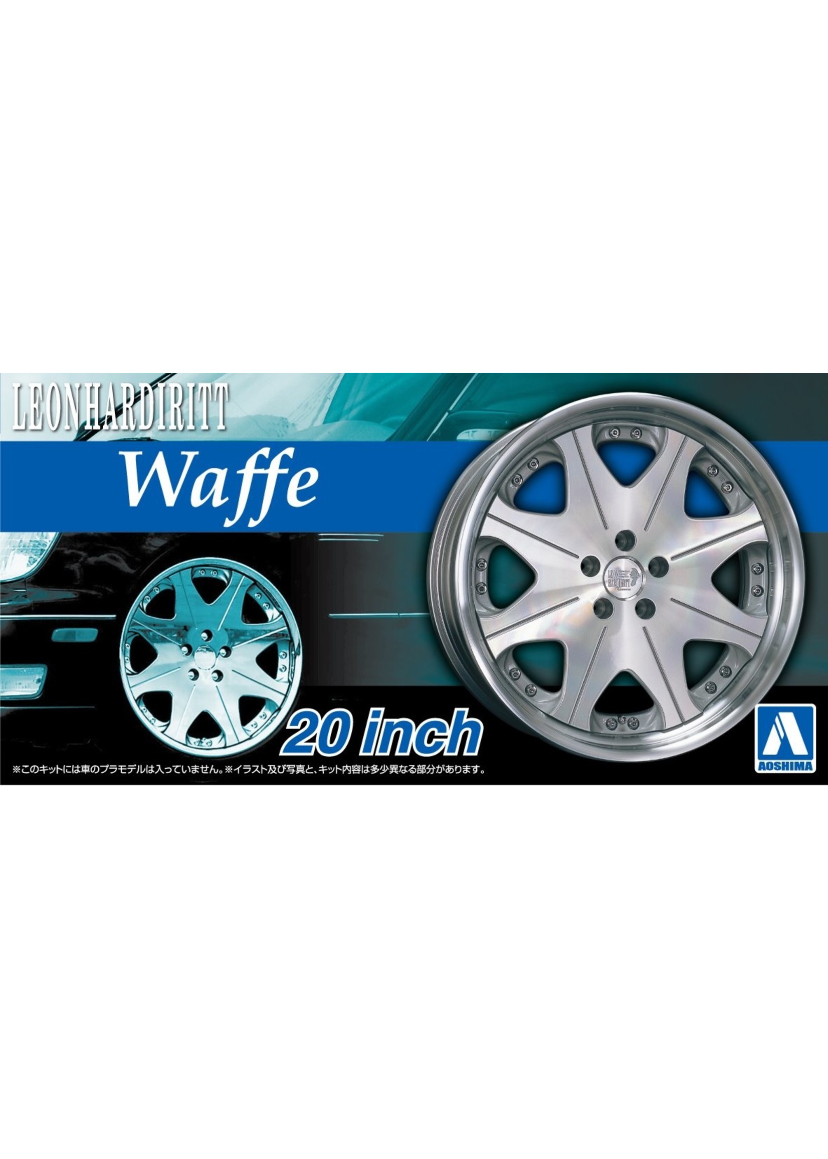 Aoshima 05372 - 1/24 Leonhardiritt Waffe 20" Tires & Wheels Set