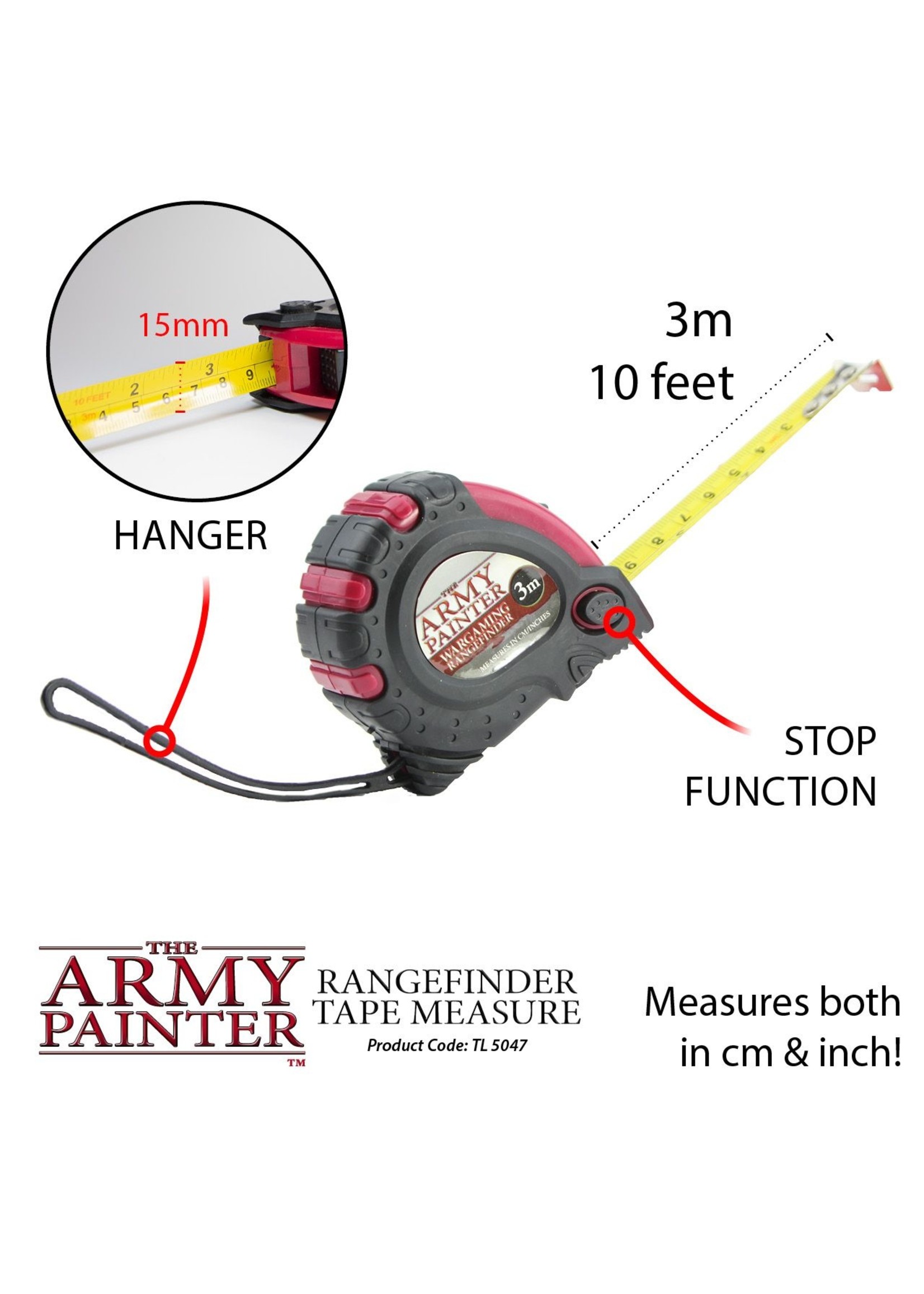 The Army Painter TL5047 - Rangefinder Tape Measure