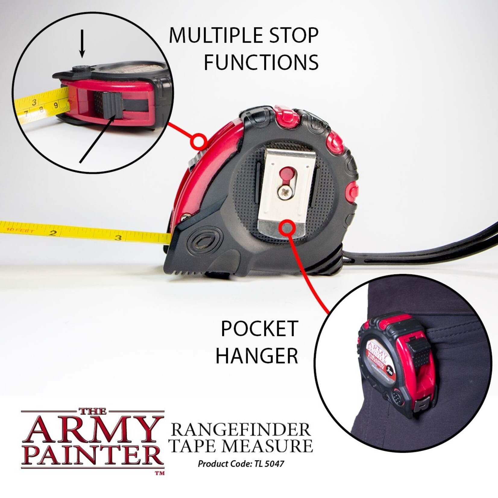 The Army Painter TL5047 - Rangefinder Tape Measure