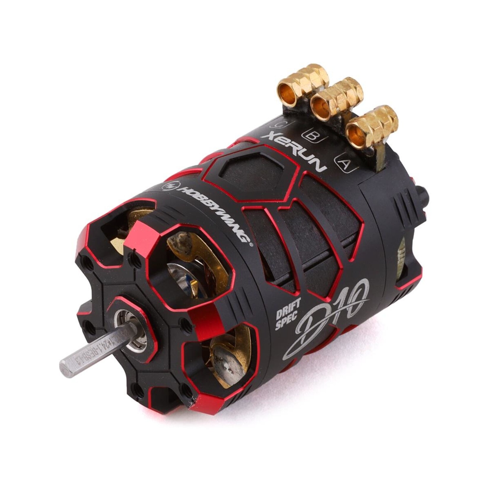 HobbyWing 30401135 - Xerun D10 Brushless Drift Motor - 10.5T Passion Red