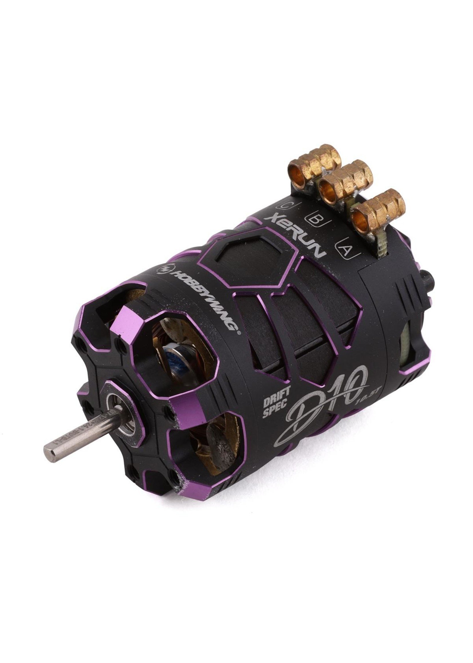 HobbyWing 30401136 - Xerun D10 Brushless Drift Motor - 10.5T Spirit Purple