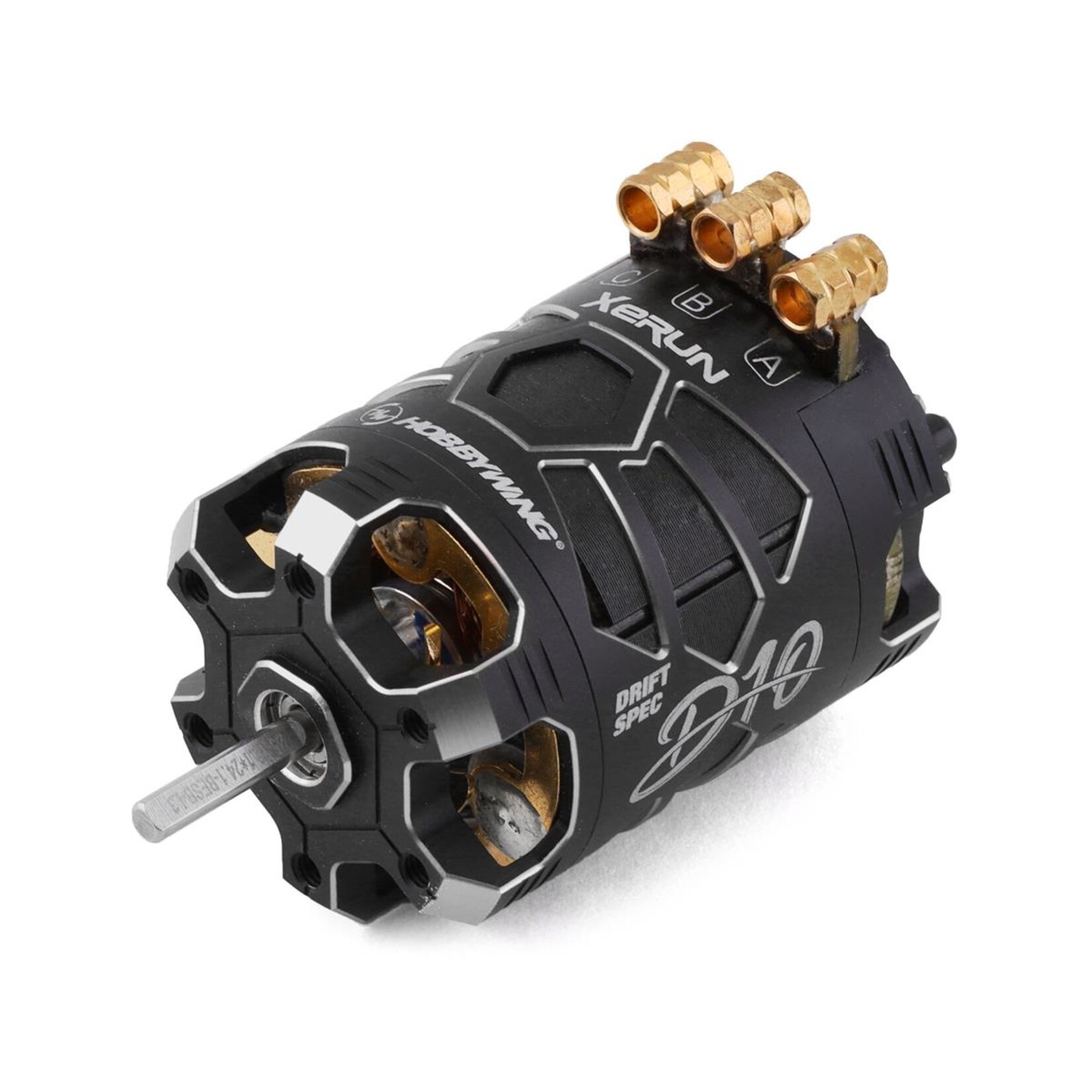 HobbyWing 30401134 - Xerun D10 Brushless Drift Motor - 10.5T Stealth Black