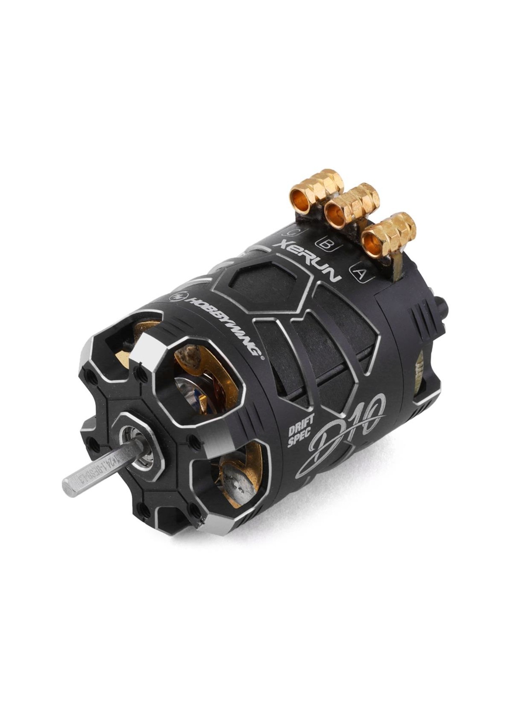 HobbyWing 30401134 - Xerun D10 Brushless Drift Motor - 10.5T Stealth Black