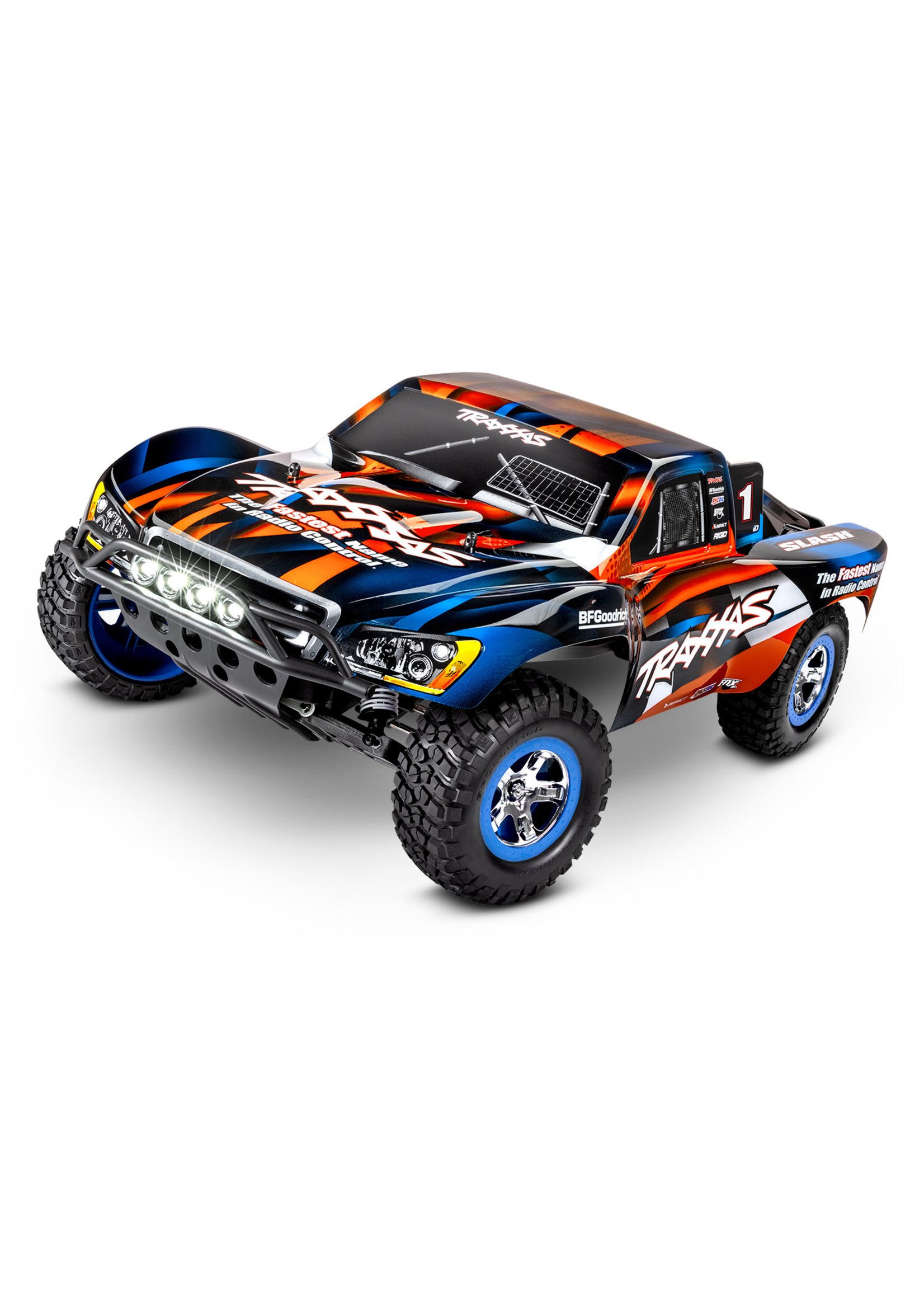 Traxxas 1/10 Slash 2WD RTR Short-Course Race Truck with Lights - Orange