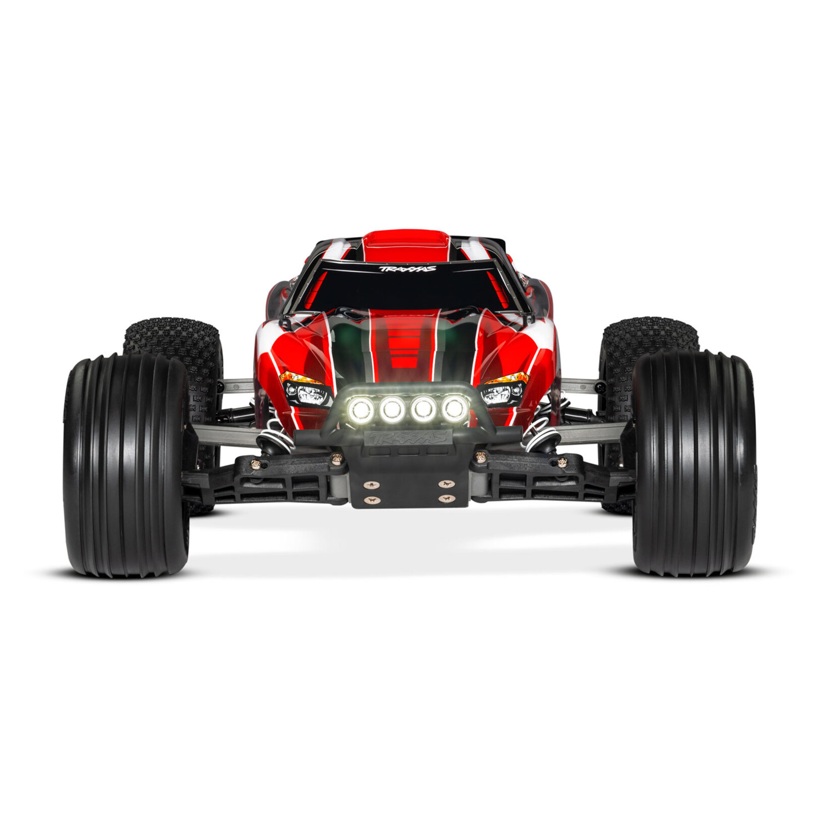 Traxxas 1/10 Rustler 2WD RTR Stadium Truck with Lights - Red