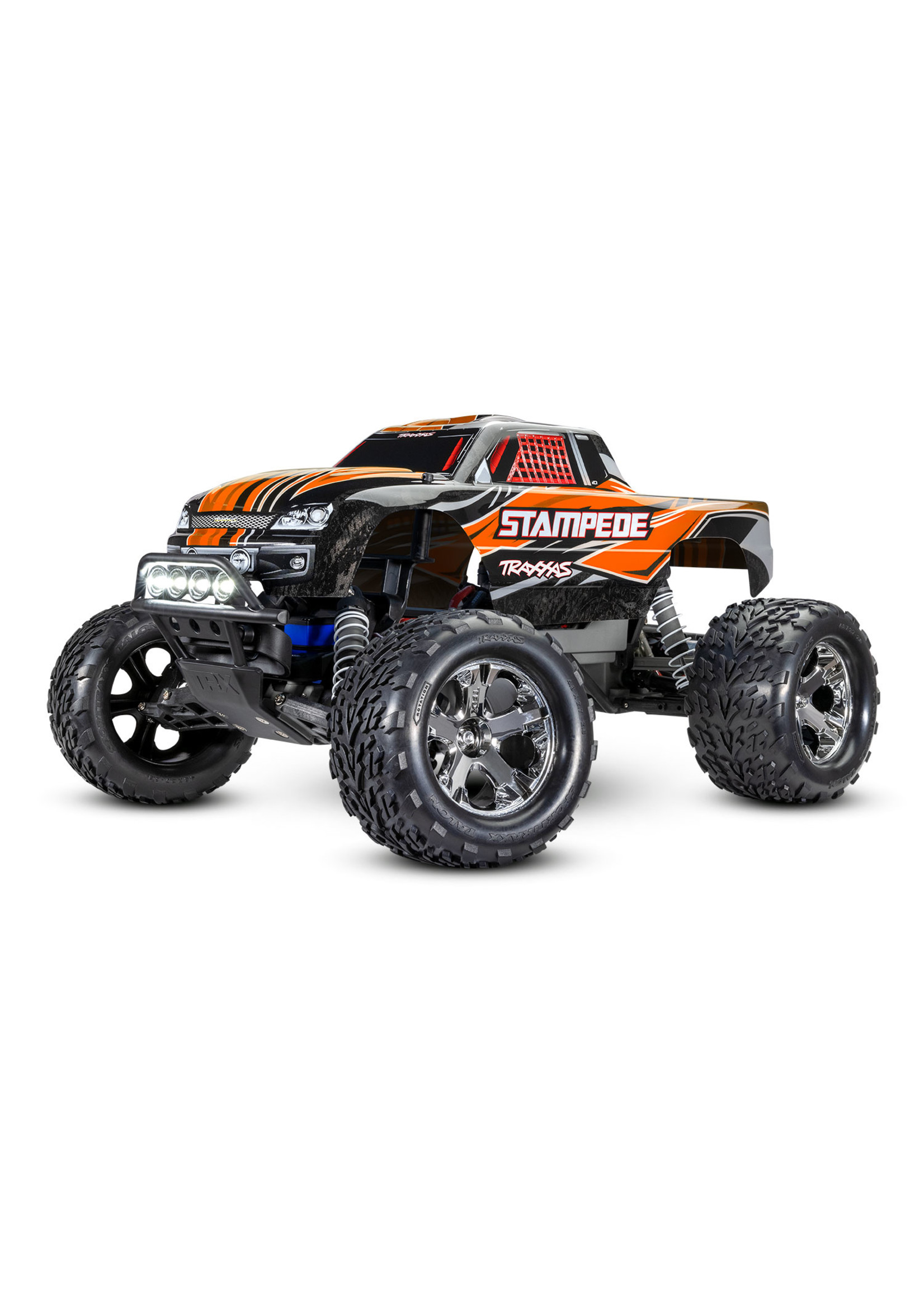Traxxas 1/10 Stampede 2WD RTR Monster Truck with Lights - Orange