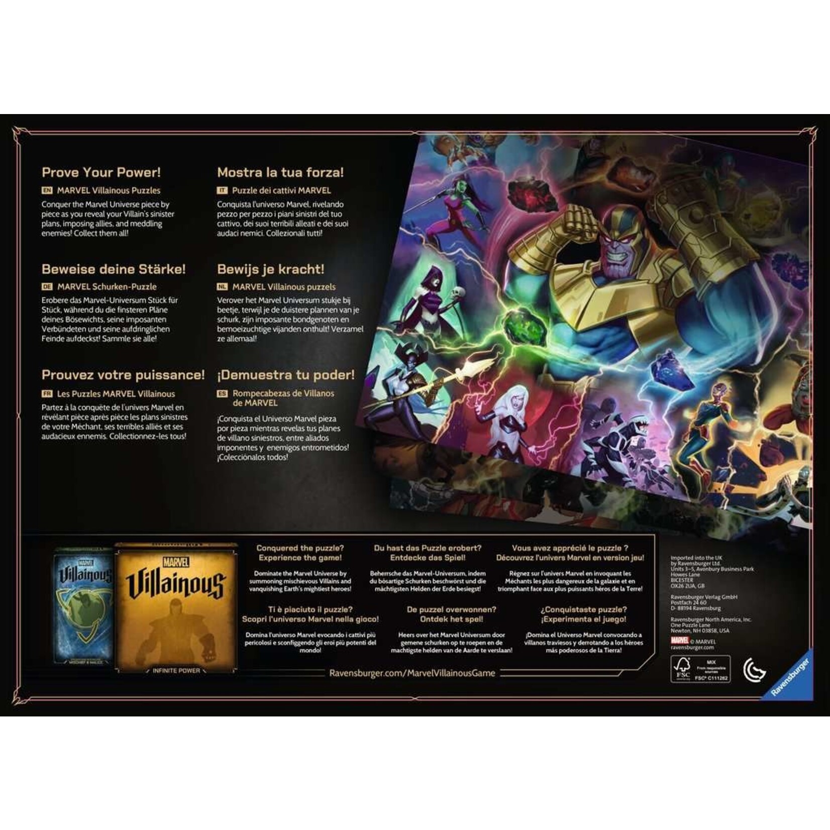 Ravensburger Marvel Villainous: Thanos - 1000 Piece Puzzle