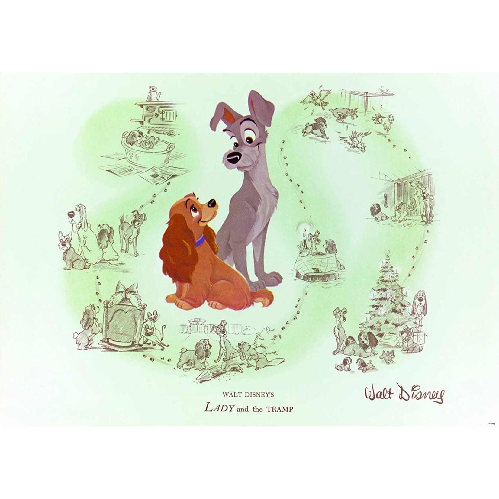 Ravensburger Disney Vault: Lady - 1000 Piece Puzzle