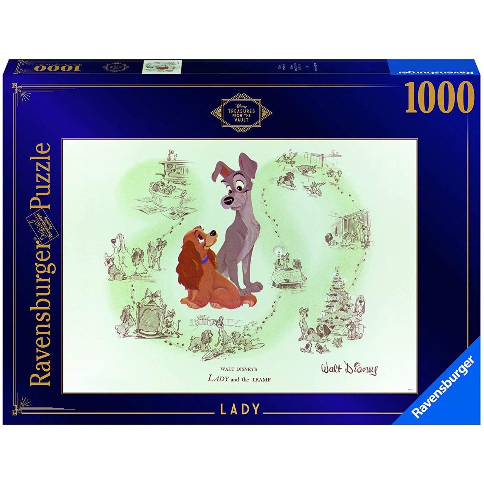 Ravensburger Disney Vault: Lady - 1000 Piece Puzzle