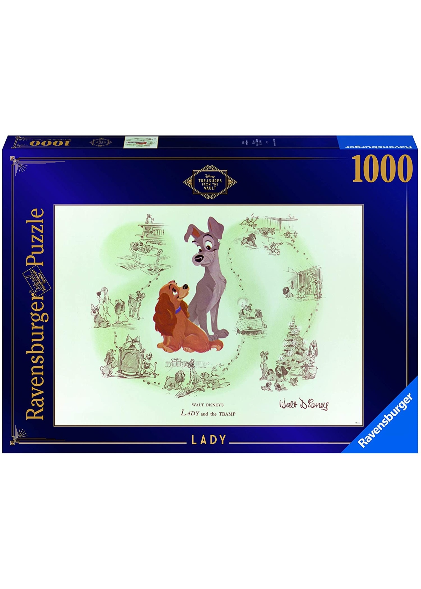 Ravensburger Disney Vault: Lady - 1000 Piece Puzzle