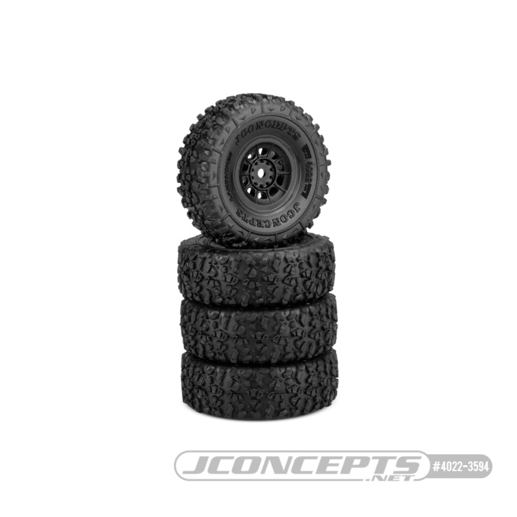 JConcepts 4023-3594 - Tusk 1.0",  Pre-Mounted SCX24