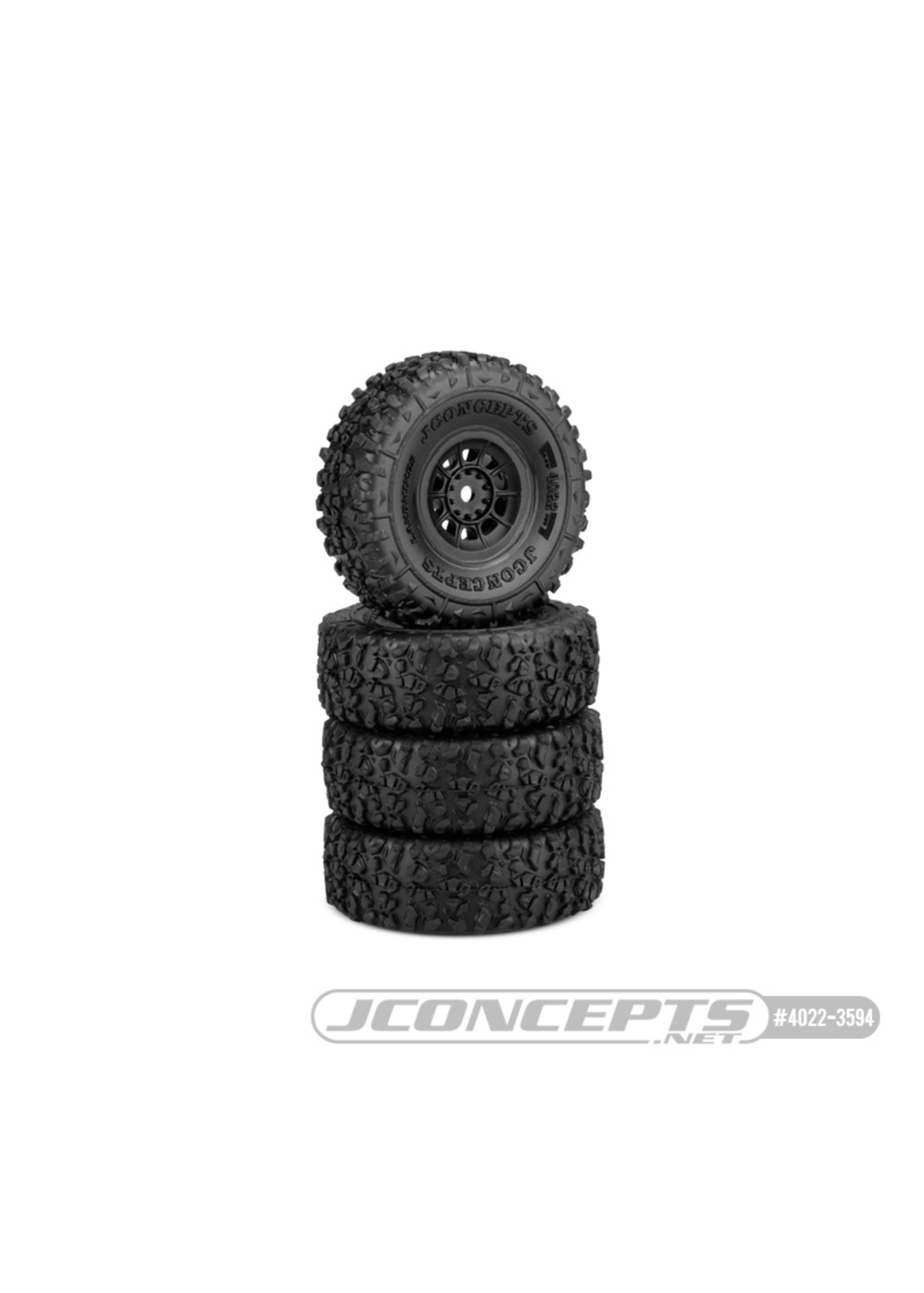 JConcepts 4023-3594 - Tusk 1.0",  Pre-Mounted SCX24