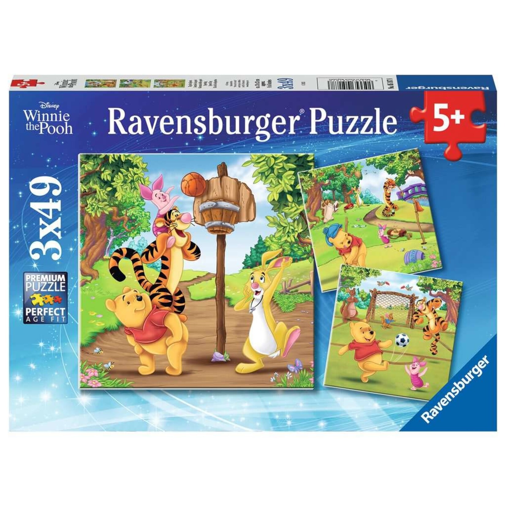 Ravensburger Winnie the Pooh - Sports Day 3 Pack - 49 Piece Puzzle