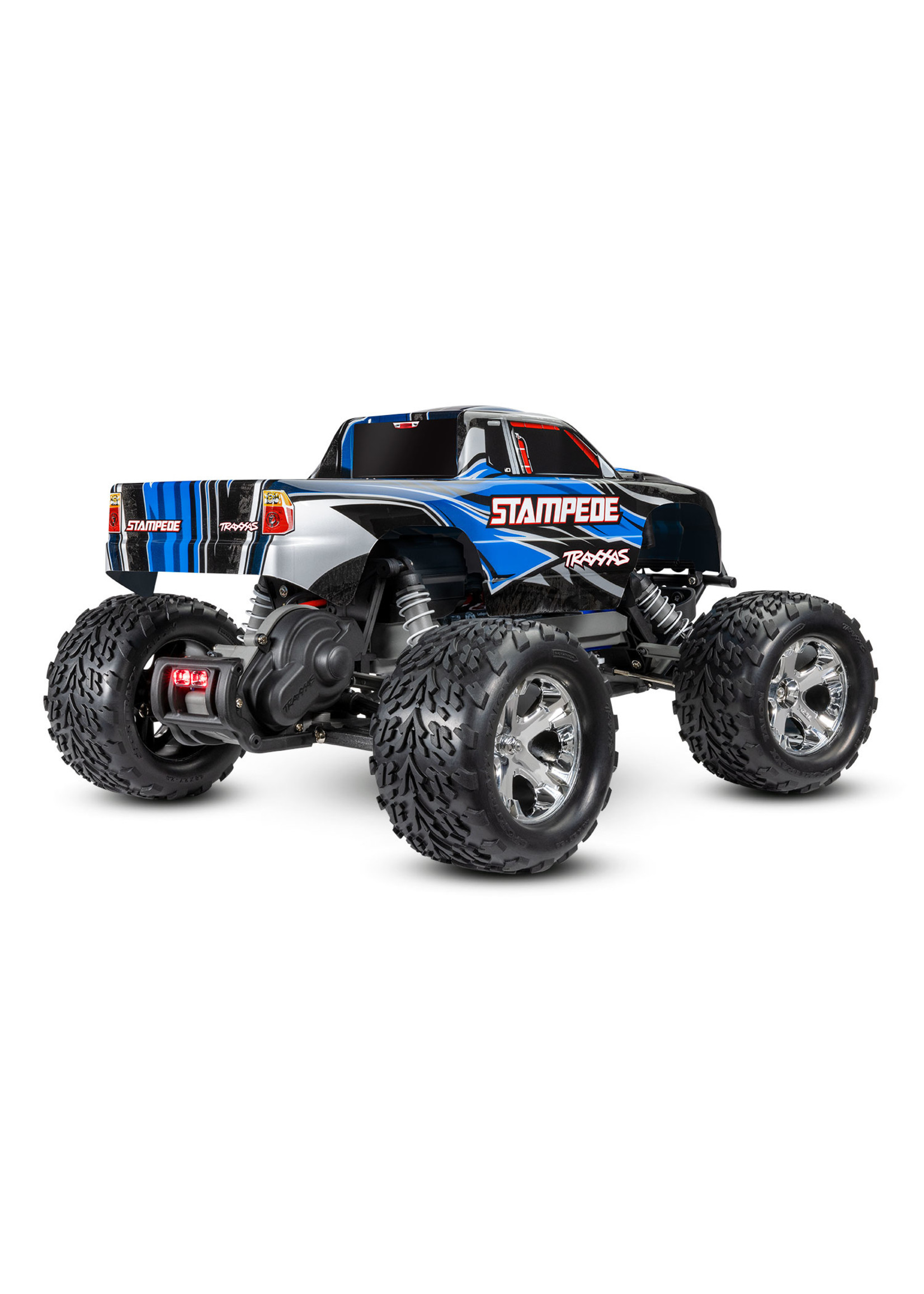Traxxas 1/10 Stampede 2WD RTR Monster Truck with Lights - Blue