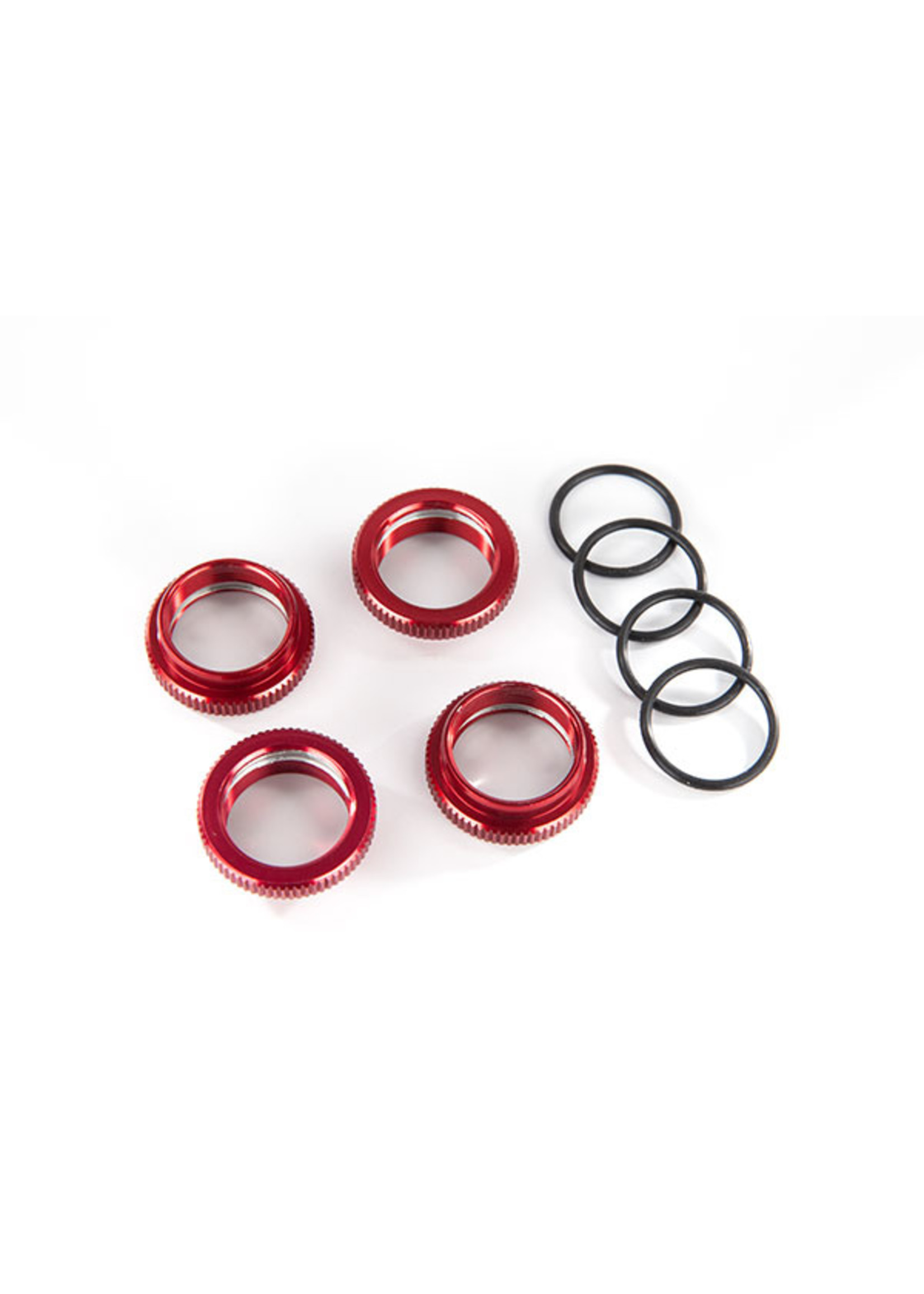 Traxxas 8968R - Spring Retainer (Adjuster) - Red