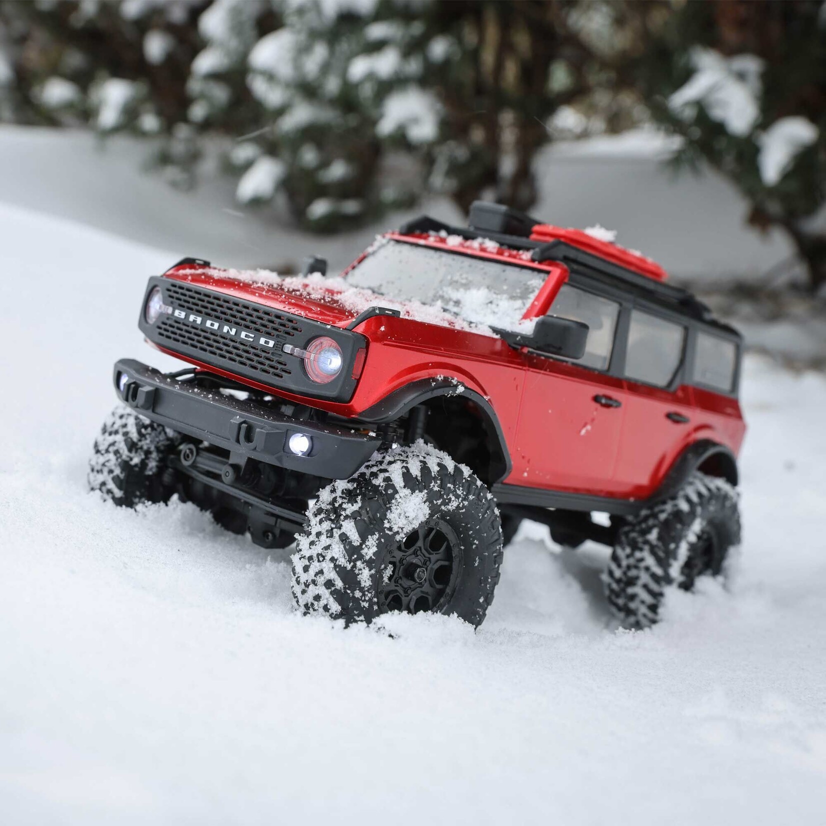 Axial 1/24 SCX24 2021 Ford Bronco 4WD Truck Brushed RTR - Red