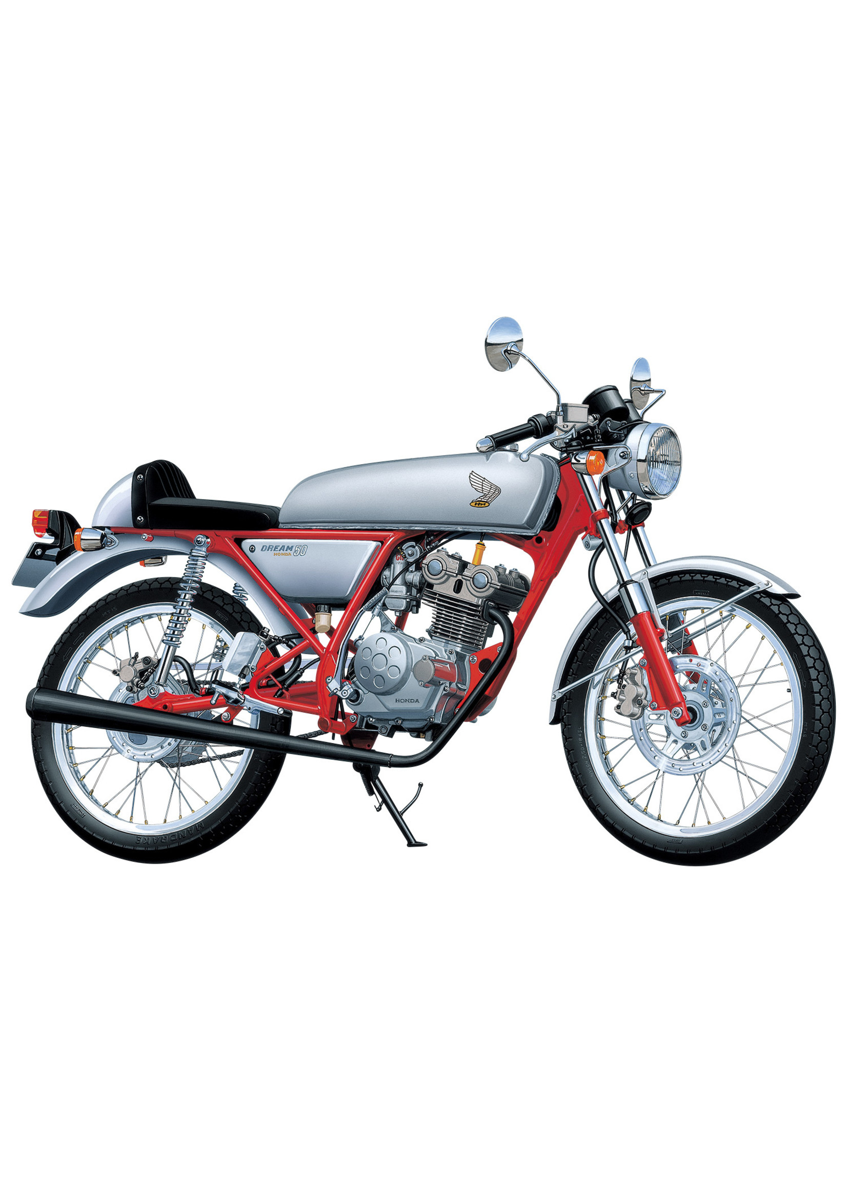 Aoshima 06295 - 1/12 1997 Honda Dream 50 Custom Motorcycle