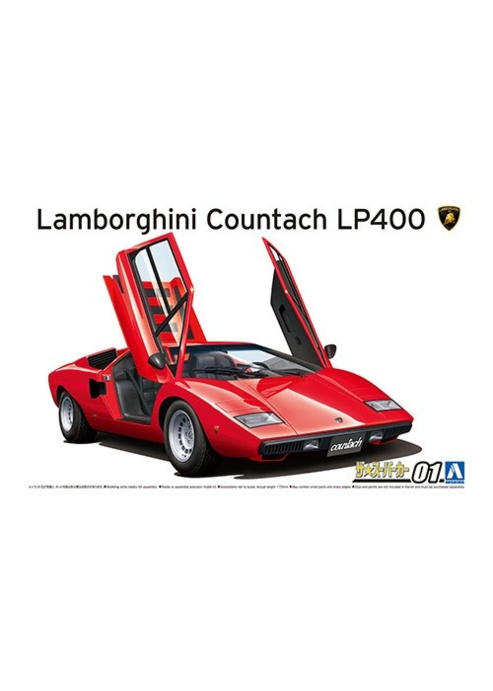 Aoshima 05804 - 1/24 1974 Lamborghini Countach LP400