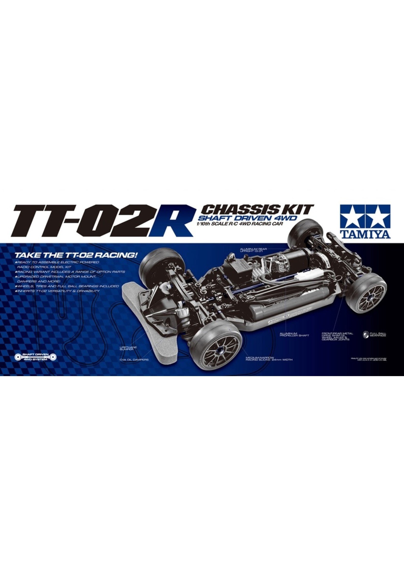 Tamiya 1/10 TT-02R Chassis 4WD Kit