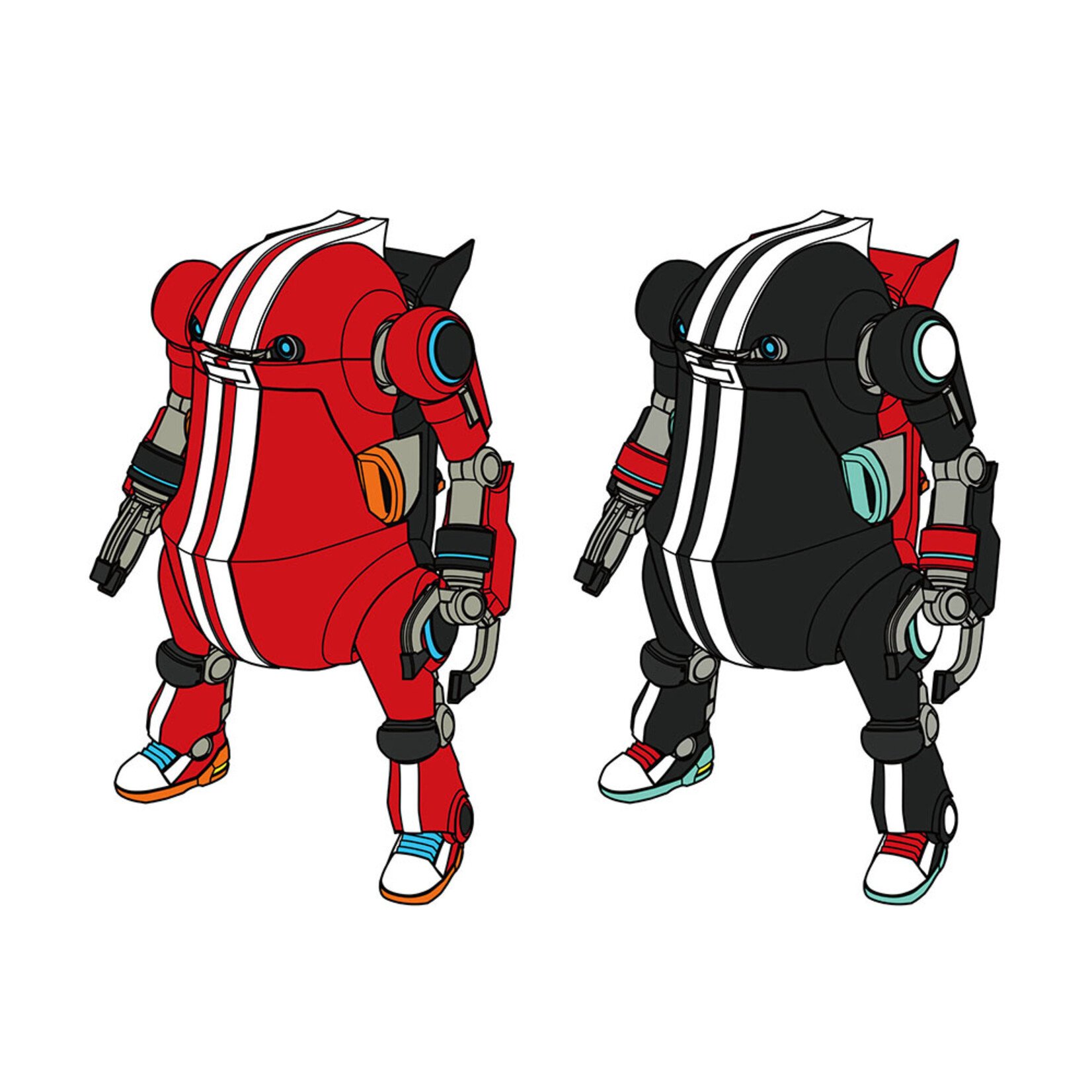 Hasegawa 64788 - 1/35 MechatroWeGo No.17 Sports Flame & Jet Black