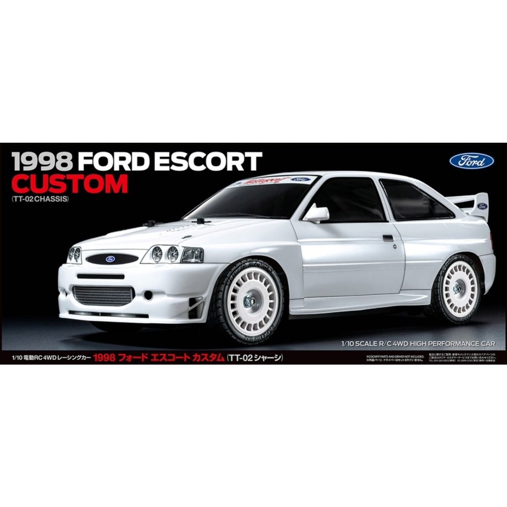 Tamiya 1/10 1998 Ford Escort - TT-02 Chassis Kit