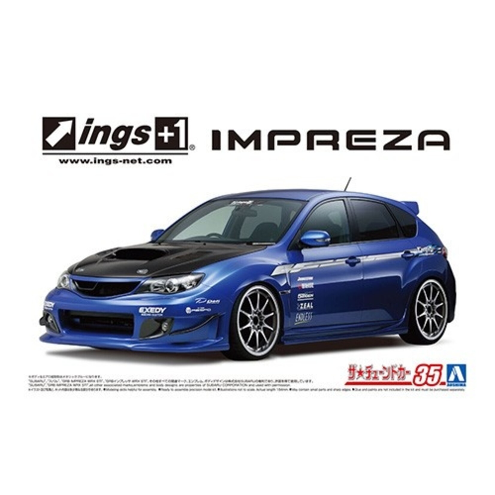Aoshima 05875 - 1/24 ings GRB Impreza WRX STI '07 Subaru