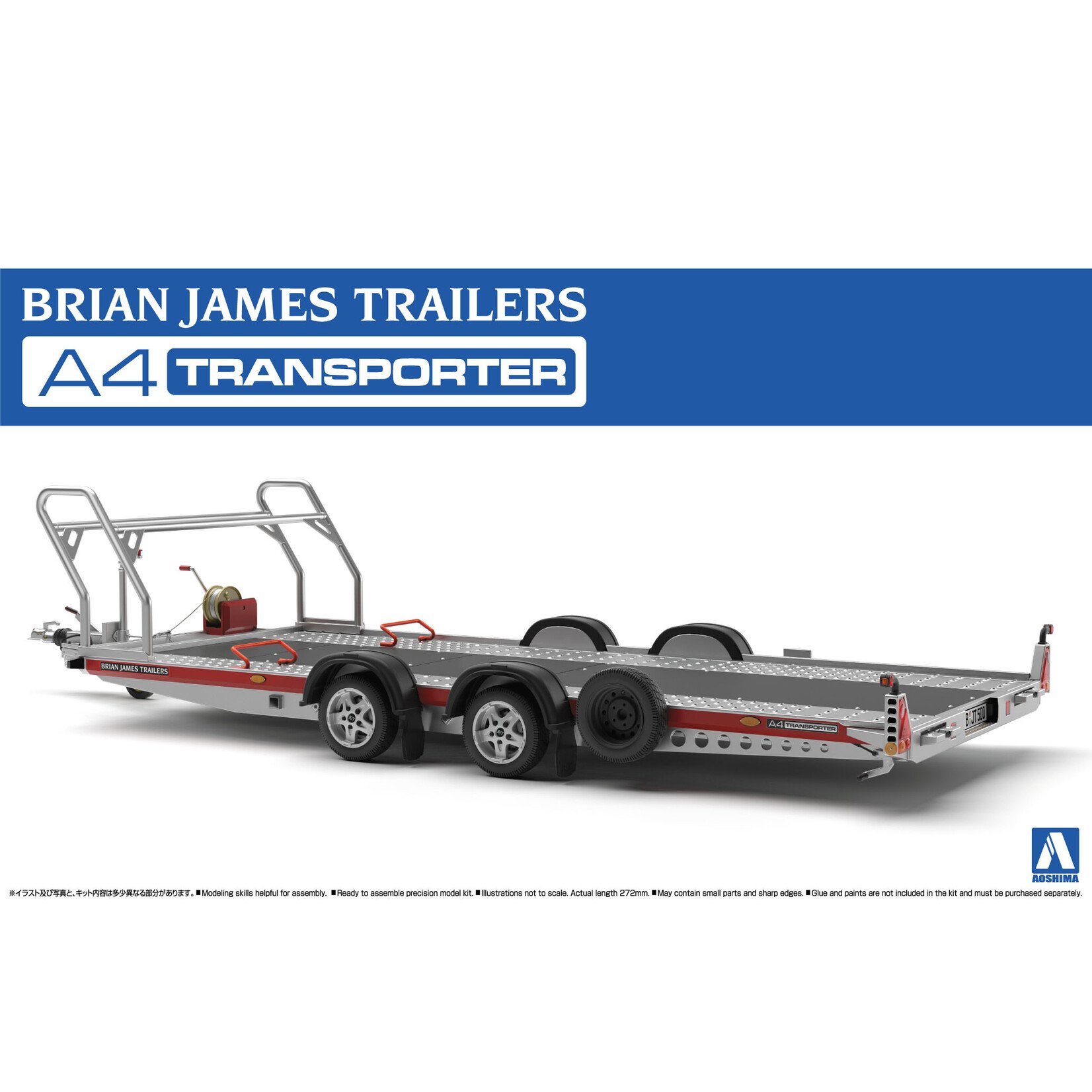 Aoshima 05260 - 1/24 Brian James A4 Auto Transporter Trailer