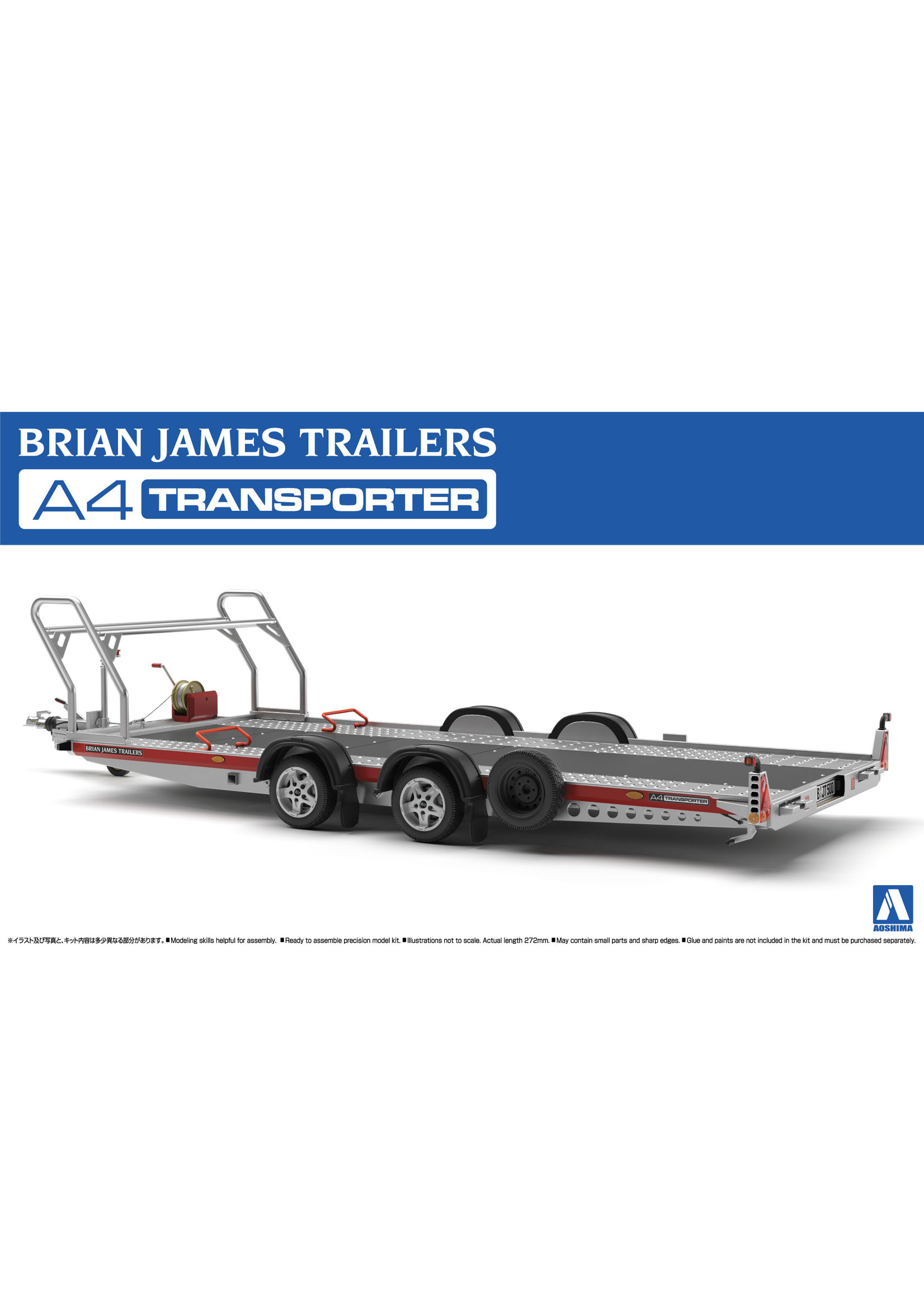Aoshima 05260 - 1/24 Brian James A4 Auto Transporter Trailer