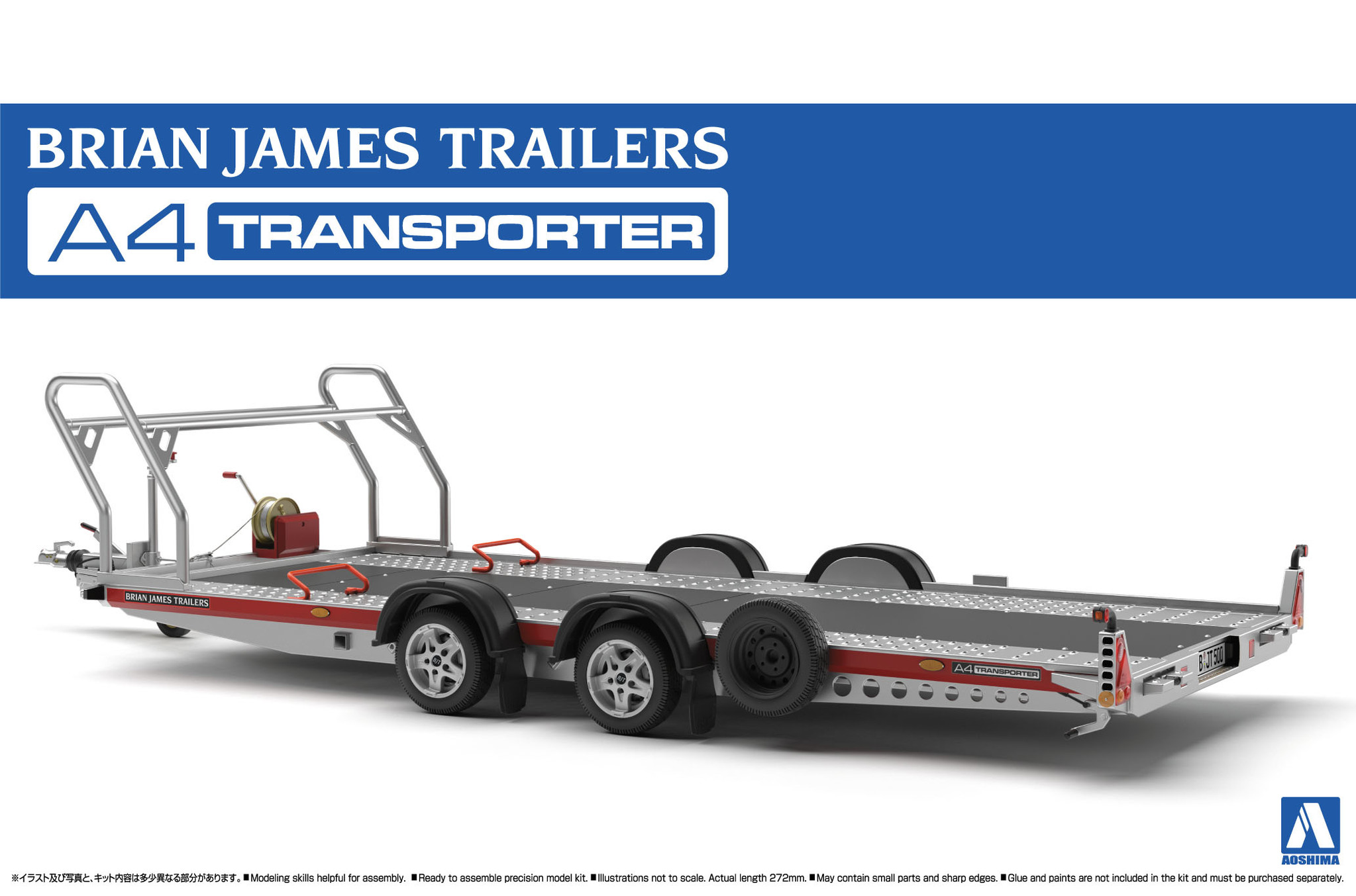 05260 - 1/24 Brian James A4 Auto Transporter Trailer