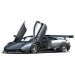 Aoshima 06374 - 1/24 '10 Lamborghini Murcielago R-SV