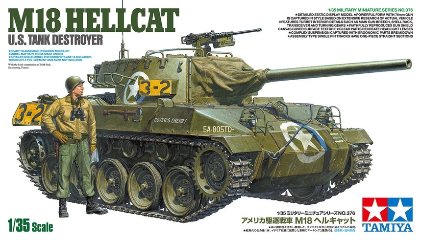Tamiya 35376 - 1/35 US Tank Destroyer M18 Hellcat Plastic Model
