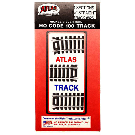 825 HO Code 100 1-1/2" Straight Track - 4 piece