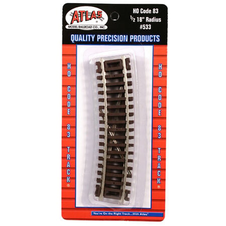 533 HO Code 83 1/2-18'' Radius - 4 piece