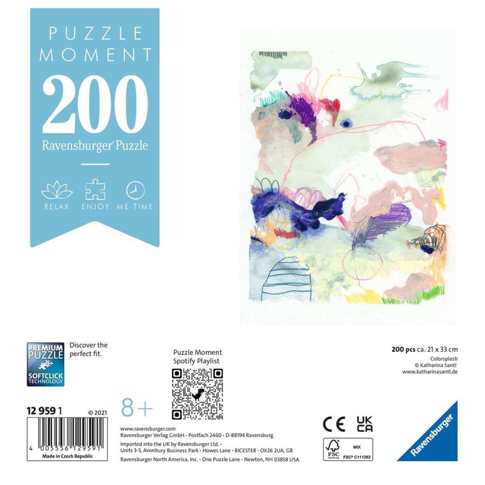 Ravensburger Puzzle Moment: Colorsplash - 200 Piece Puzzle