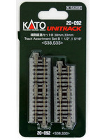 Kato 20-092 - 38mm, 33mm Short Track Assortment (8)